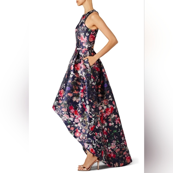 ML MONIQUE LHUILLIER Jadore Gown high to low dress gown NWT Sz 4 - Picture 3 of 11